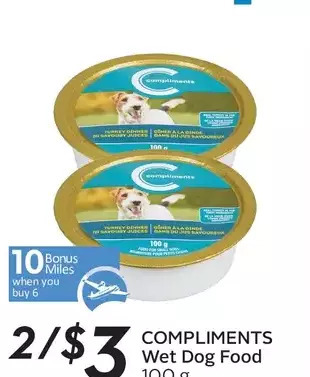 Sobeys Compliments wet dog food offer