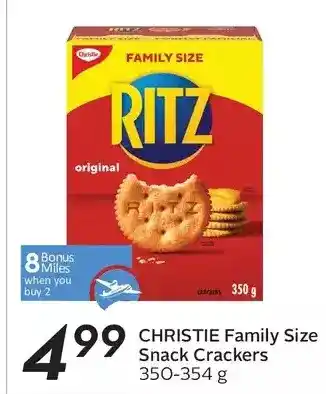 Sobeys Christie family size snack crackers offer