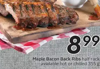 Sobeys Maple bacon back ribs offer