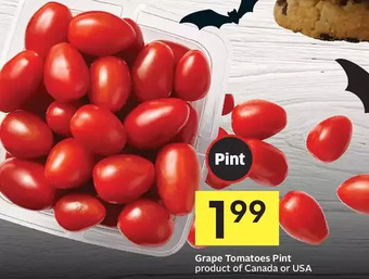 Foodland Grape tomatoes offer