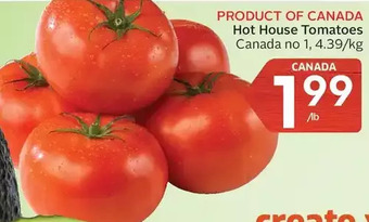 Foodland Hot house tomatoes offer