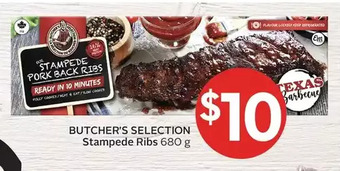 Foodland Butcher's selection stampede ribs offer