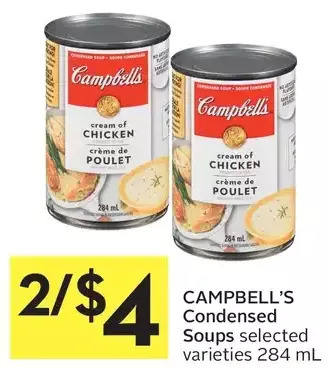 Foodland Campbell's condensed soups offer