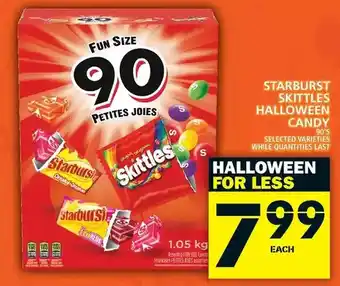 Food Basics Starburst skittles halloween candy offer
