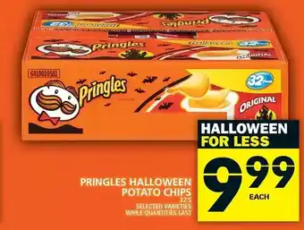 Food Basics Pringles halloween potato chips offer