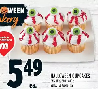 Metro Halloween cupcakes offer