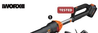 Canadian Tire Worx 20v leafjet cordless blower, 4ah offer