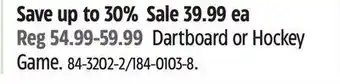Canadian Tire Dartboard or hockey game offer