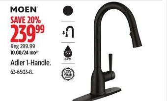 Canadian Tire Moen adler 1-handle offer
