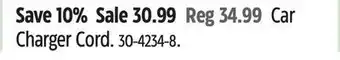 Canadian Tire Karcher car charger cord offer