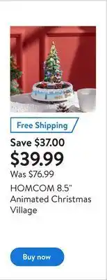 Walmart Homcom 8.5" animated christmas village offer