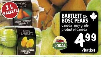 Farm Boy Bartlett or bosc pears offer