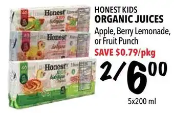 Farm Boy Honest kids organic juices offer