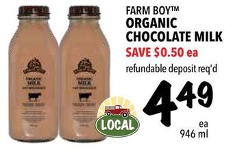 Farm Boy Farm boy™ organic chocolate milk offer