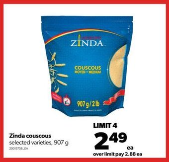 Real Canadian Superstore Zinda couscous, 907 g offer