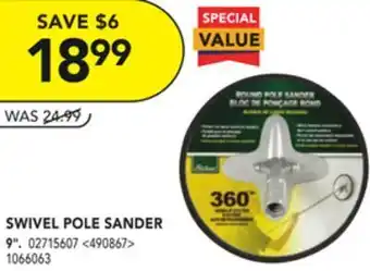 Lowe's Richard swivel pole sander 9" offer