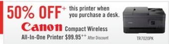 The Brick Canon pixma compact wireless all-in-one printer offer