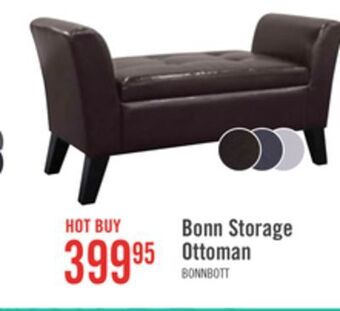 The Brick Bonn faux leather storage ottoman offer