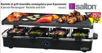 Sushi Shop Salton® 8 person rectangular raclette and grill offer