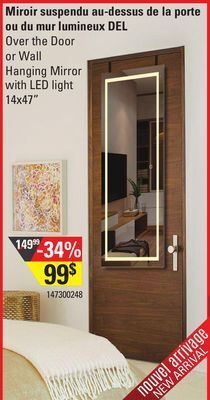 Sushi Shop Over the door or wall hanging mirror with led light offer