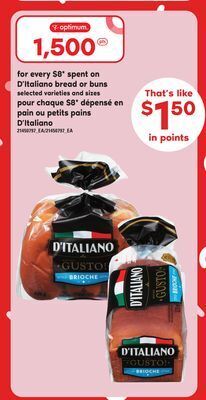 Valu-mart Pain ou petits pains d'italiano offer