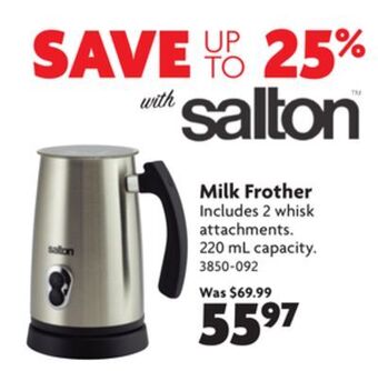 Home Hardware Milk frother offer