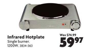 Home Hardware Infrared hotplate offer