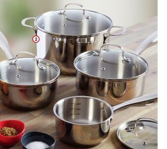 Home Hardware 8 pc. stainless steel cookware set offer