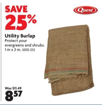 Home Hardware Utility burlap offer