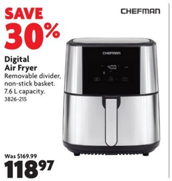 Home Hardware Digital air fryer offer
