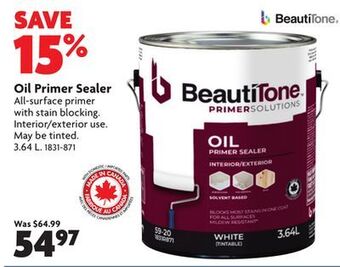 Home Hardware Oil primer sealer offer