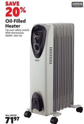 Home Hardware Oil-filled heater offer