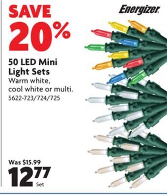 Home Hardware 50 led mini light sets offer