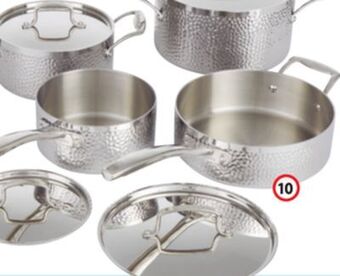 Home Hardware 8 pc. stainless steel tri-ply cookware set offer