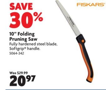 Home Hardware 10" folding pruning saw offer