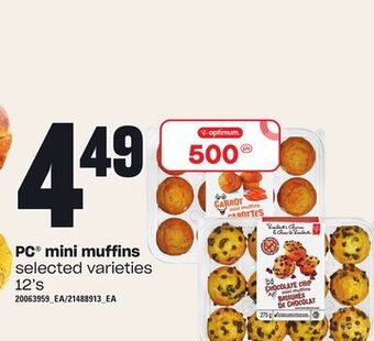 Zehrs Markets Pc® mini muffins, 12's offer