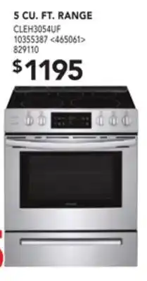 RONA Frigidaire 5 cu. ft. range offer