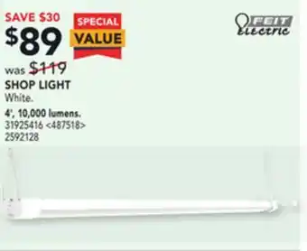 RONA Feit electric shop light 4' offer