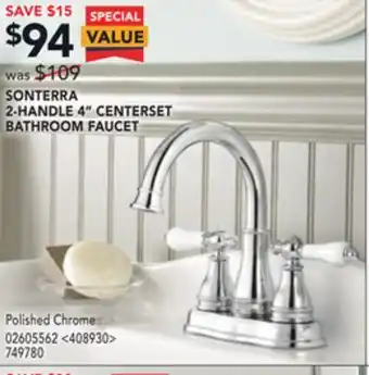 RONA Pfister sonterra 2-handle 4" centerset bathroom faucet offer