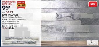 RONA Trustone slate wall tiles 6" x 24" offer