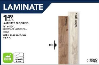 RONA Mono serra laminate flooring 7.6" x 47.24" offer