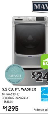 RONA Maytag 5.5 cu. ft. washer offer