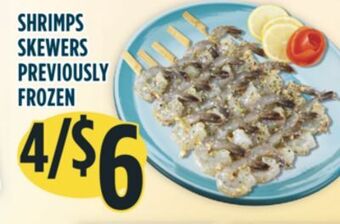 Marché Adonis Shrimps skewers offer