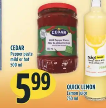 Marché Adonis Cedar pepper paste mild or hot offer