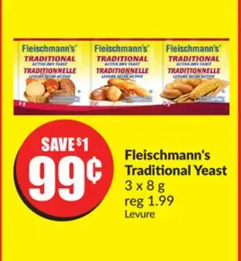 Chalo FreshCo Fleischmann's traditional yeast 3 x 8 g offer