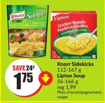 Chalo FreshCo Knorr sidekicks 112-167 g lipton soup 56-166 g offer