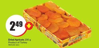 Chalo FreshCo Dried apricots 200 g product of turkey offer
