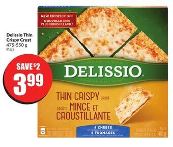 Chalo FreshCo Delissio thin crispy crust 475-550 g offer