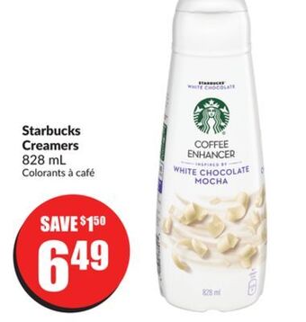 Chalo FreshCo Starbucks creamers 828 ml offer