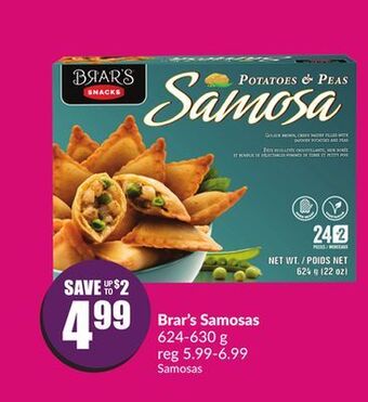 Chalo FreshCo Brar's samosas 624-630 g offer
